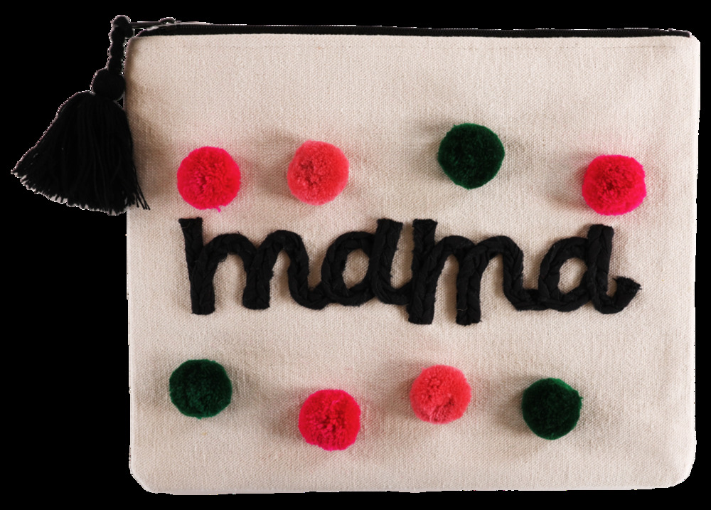 Mama Canvas Zipper Bag